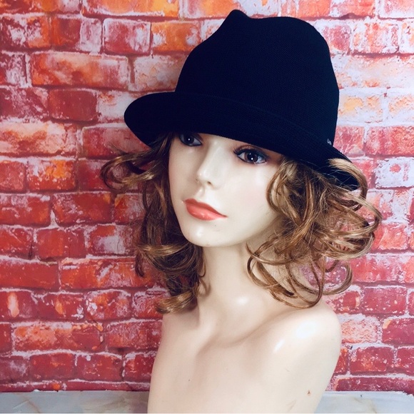 Kangol Black Breathable Summer Fedora - Picture 1 of 8